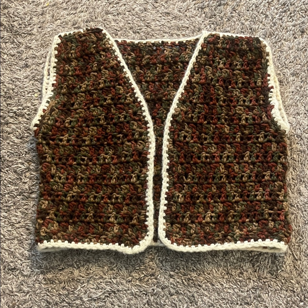 🎉 3 for $25 🎉 Handcrafted Multicolor Crochet Vest